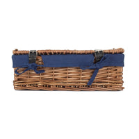 Red Hamper 40cm Empty Wicker Rectangular Gift Basket