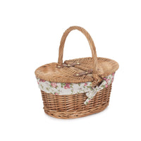 Red Hamper Childs Light Steamed Finish Oval Picnic Basket