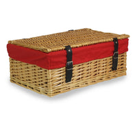 Red Hamper Large Wicker Packaging Basket