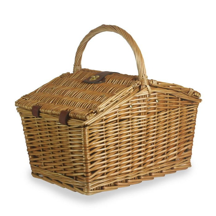 Red Hamper Slope-Sided Light Steamed Wicker Basket