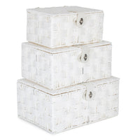 Twisted White Paper Rope Storage Basket