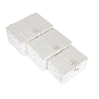 Red Hamper Twisted White Paper Rope Storage Basket