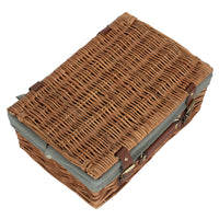 Red Hamper 35cm Light Steamed Wicker Picnic Basket
