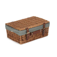 Red Hamper 35cm Light Steamed Wicker Picnic Basket