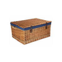 Red Hamper 72cm Double Steamed Rope Handled Wicker Trunk