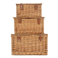 Red Hamper Light Steamed Windsor Wicker Picnic Basket