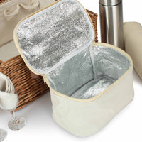 Red Hamper Deluxe Fully Fitted Traditional Wicker Picnic Basket