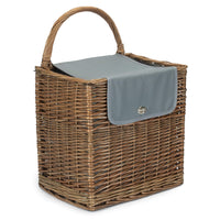 Red Hamper 5 Person Chiller Wicker Beach Picnic Basket