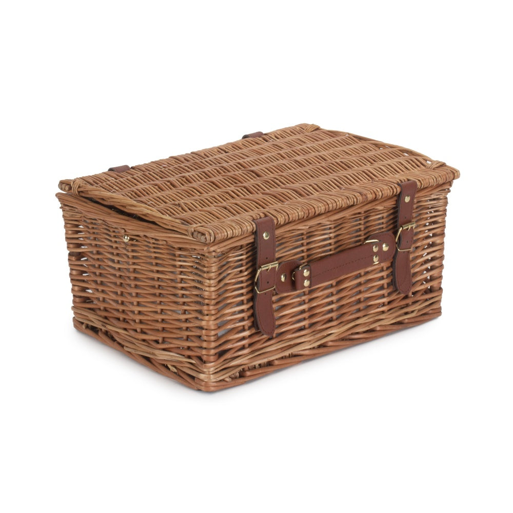 Red Hamper 6 Person Green Tweed Classic Fitted Picnic Basket