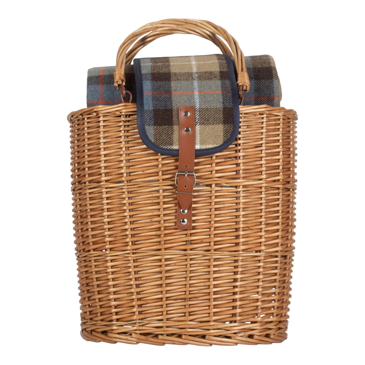 The Willow Basket Wicker Oval Ravenstor Fitted Cool Bag Drinks Picnic Basket