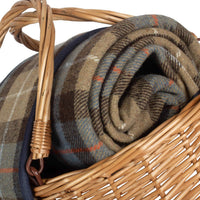 The Willow Basket Wicker Oval Ravenstor Fitted Cool Bag Drinks Picnic Basket