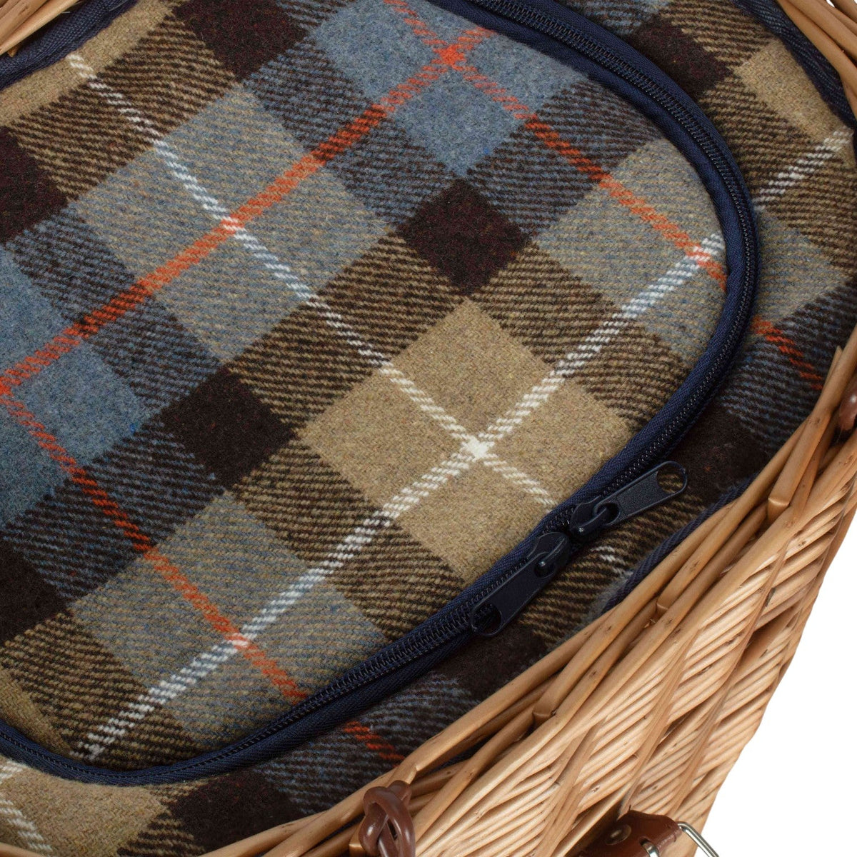 The Willow Basket Wicker Oval Ravenstor Fitted Cool Bag Drinks Picnic Basket