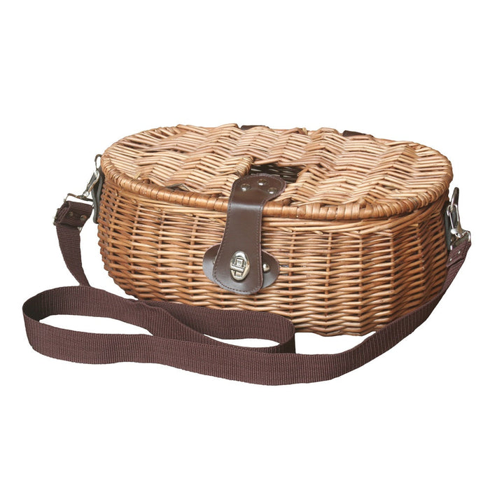 Red Hamper Fishing Tackle Creel Basket