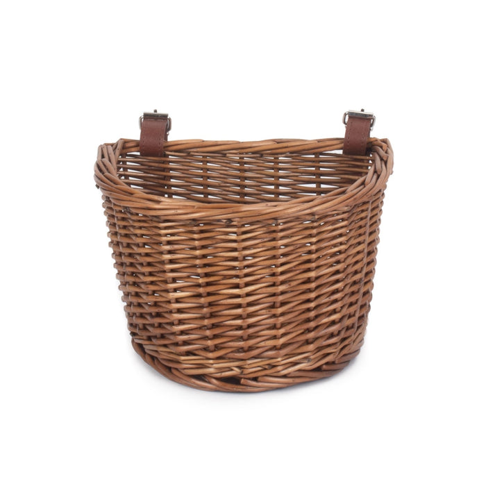 Red Hamper Child Bicycle Double Steamed Wicker Basket