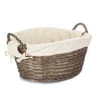 Red Hamper Antique Wash Finish Willow Wash Basket