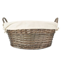 Red Hamper Antique Wash Finish Willow Wash Basket