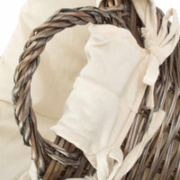 Red Hamper Antique Wash Finish Willow Wash Basket
