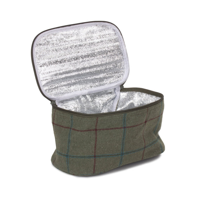 Red Hamper Small Tweed Cooler Bag