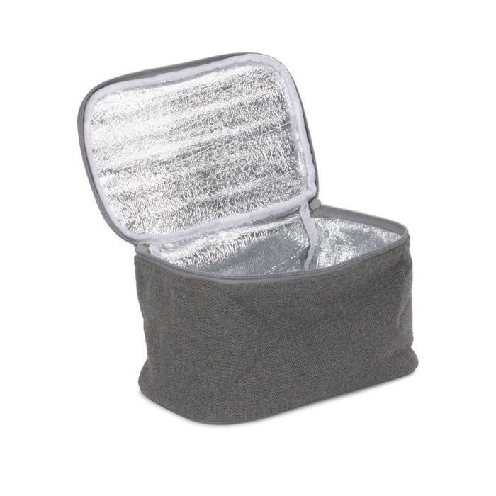 Red Hamper Grey Tweed Insulated Cool Bag