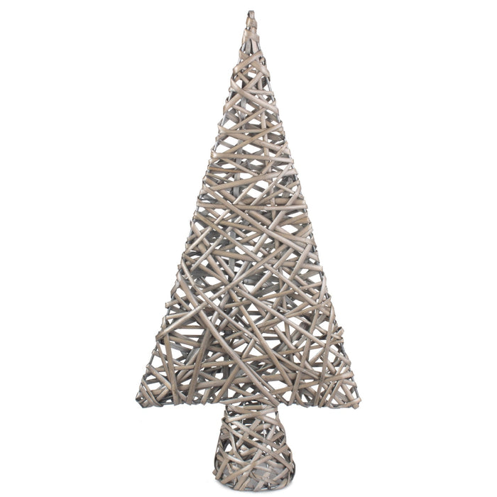 Red Hamper Antique Wash Table Top Xmas Tree