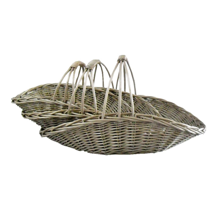 Red Hamper Set of 3 Cut Flower Garden Trugs