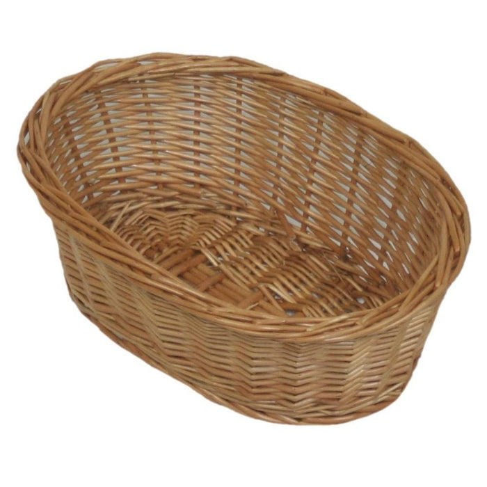 Red Hamper Small Oval Wicker Tray