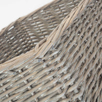 Wicker Grey Wash Storage Tray