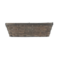 Black Painted Bamboo Serving Tray