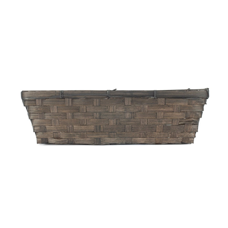 Black Painted Bamboo Serving Tray