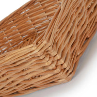 Tapered Wicker Rectangular Tray