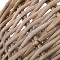 Red Hamper Grey Rattan Market Log Basket