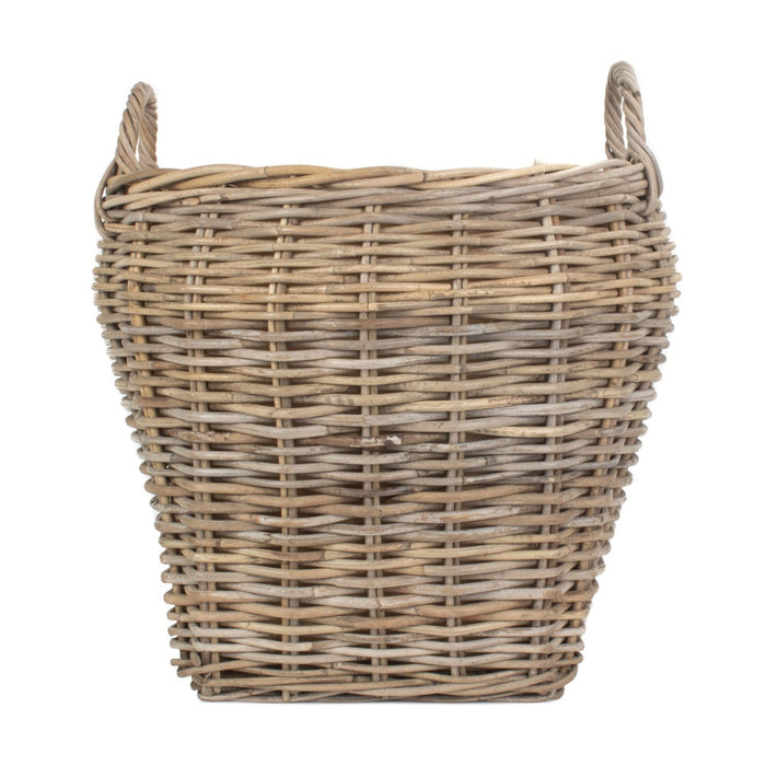 Red Hamper Amphora Rattan Log Basket with Cordura Lining