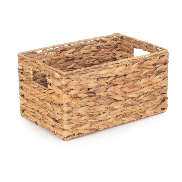 Red Hamper Water Hyacinth Rectangular Storage Basket