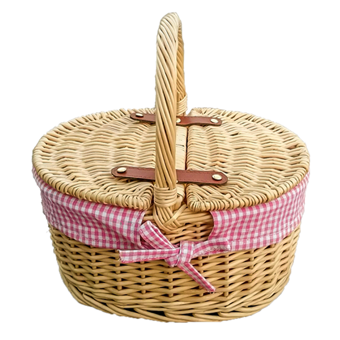Red Hamper Childs Picnic Basket with Lining