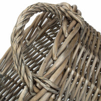 The Willow Basket Round Straight-Sided Wicker Log Storage Basket