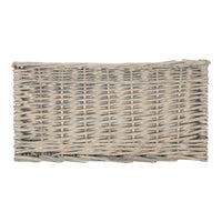 Grey Wash Unlined Willow Storage Baskets