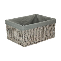 Jumbo Grey Wash Storage Basket