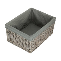 Jumbo Grey Wash Storage Basket