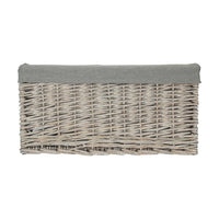 Jumbo Grey Wash Storage Basket