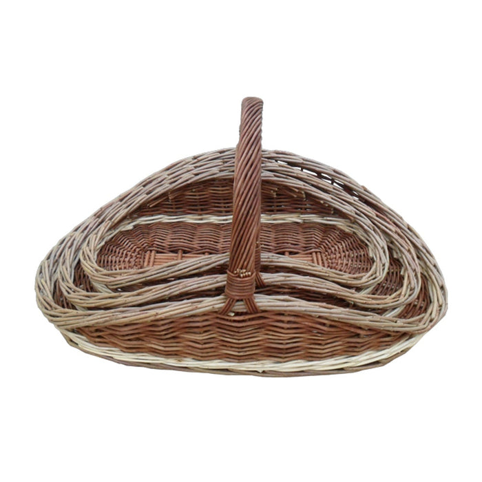 Red Hamper Set of 2 Hampton Wicker Garden Trug