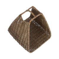 Antique Wash Willow Log Basket Cradle
