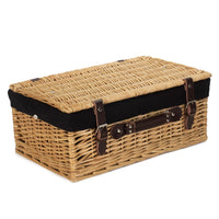 Red Hamper Buff 45cm Picnic Basket