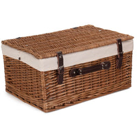 Red Hamper Double Steamed 51cm Picnic Basket