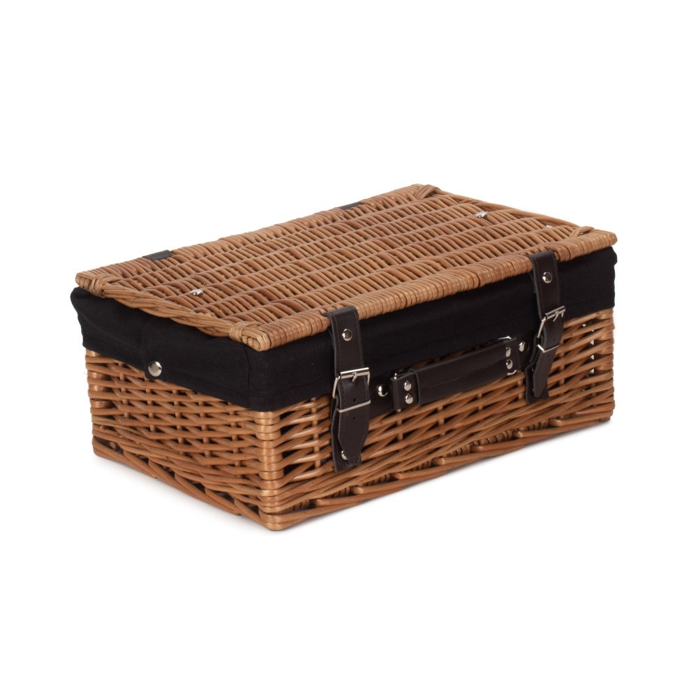 Red Hamper Double Steamed Wicker Picnic Basket