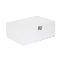 The Willow Basket White Wooden Storage Box