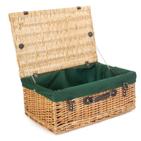 The Willow Basket 55cm Buff Empty Picnic Basket