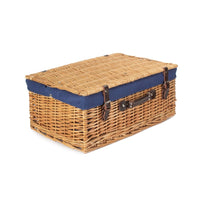 The Willow Basket 55cm Buff Empty Picnic Basket