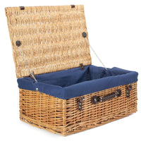 The Willow Basket 55cm Buff Empty Picnic Basket