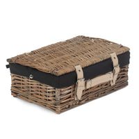 The Willow Basket 35cm Antique Wash Split Willow Wicker Basket