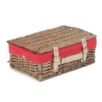 The Willow Basket 35cm Antique Wash Split Willow Wicker Basket